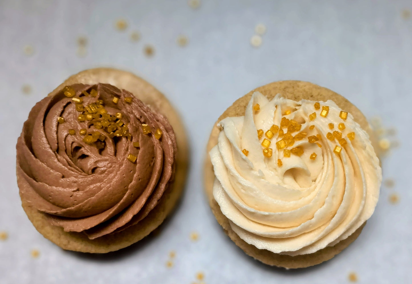 Vanilla & Chocolate Buttercream Sugar Cookies -6 pack! Gluten-Free & Dairy-Free!