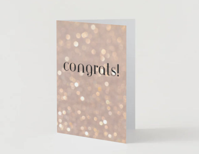 Congrats Greeting Card! 5 x 7 Printable Card for Grads, Promotions, Engagements, or Weddings! — Cindee's Vegan Treats