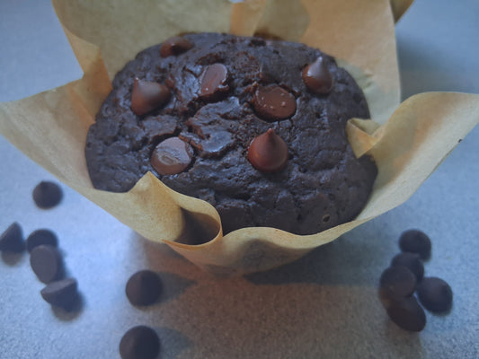 Dark Chocolate Chip Breakfast Muffin! Gluten-Free & Dairy-Free!