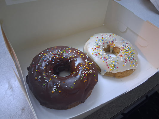 Chocolate & Vanilla Baked Donuts - 2 pack! Gluten-Free & Dairy Free!