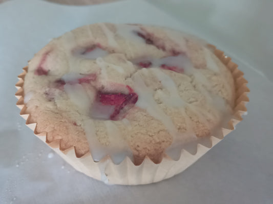 Jumbo Gluten-Free Dairy-Free Strawberry Muffins – Soft, Moist, Allergy-Friendly (6.7 oz)