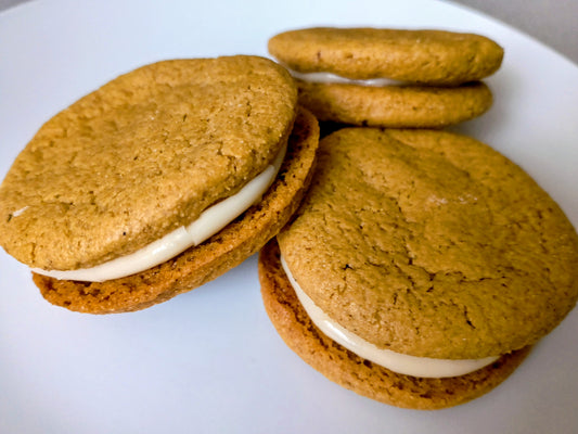 Gluten-Free Ginger Snap Cookie Sandwiches – 6-Pack - Gluten Free & Dairy Free! (5.68 oz)