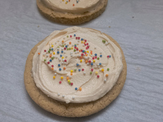 Soft Frosted Sugar Cookie! Gluten-Free & Dairy-Free Plant Based Treat!