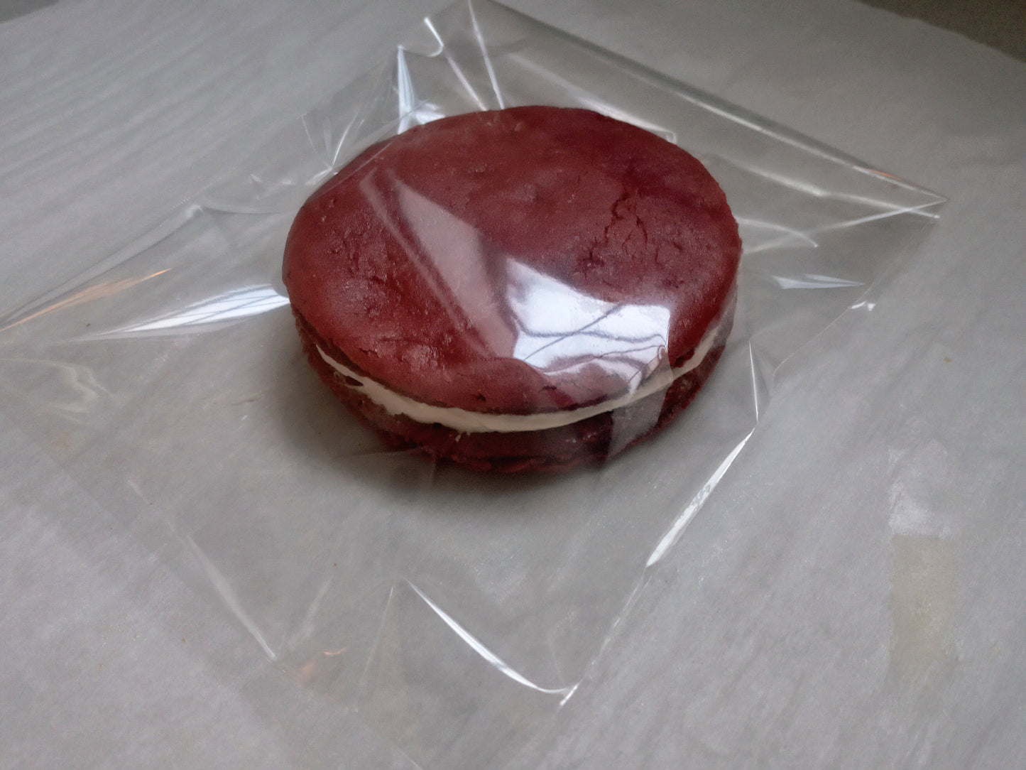 Red Velvet Cream-Filled Cookie – Gluten-Free, Dairy-Free, Vegan!