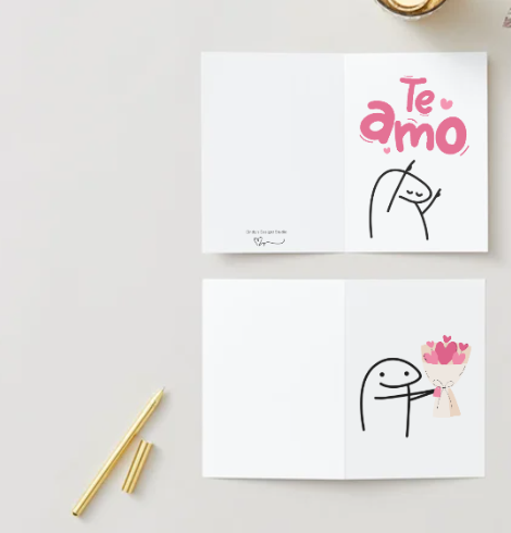 Te Amo Greeting Card! 5" x  7" Card for Family or Friends.