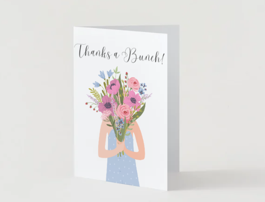 Thanks a Bunch – Greeting Card! 5" x  7" Card for Family, Friends, or Co-Workers!