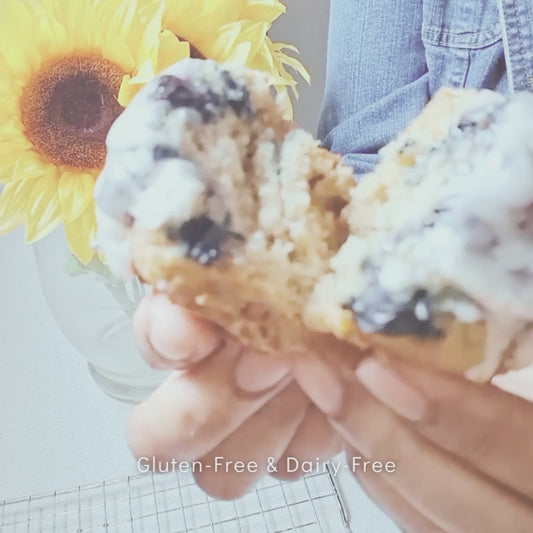 Blueberry Muffins- Gluten Free & Dairy-Free!